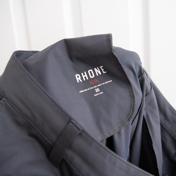 RHONE Commuter Five Pocket Pants Dark Gray Mens 35 Slim Fit Stretch EXCELLENT! - Picture 5 of 6